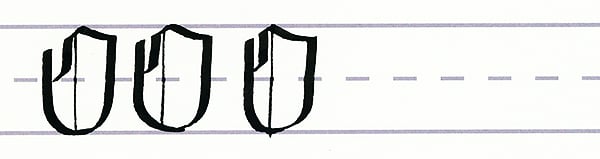 gothic script - uppercase o multiples