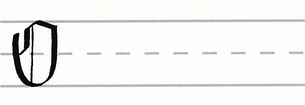 gothic script - uppercase o