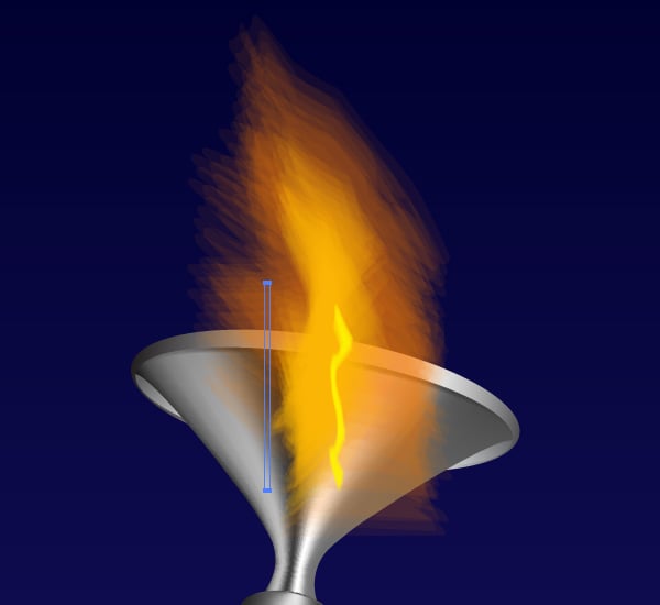 How to Illustrate a 3D Fire Torch
