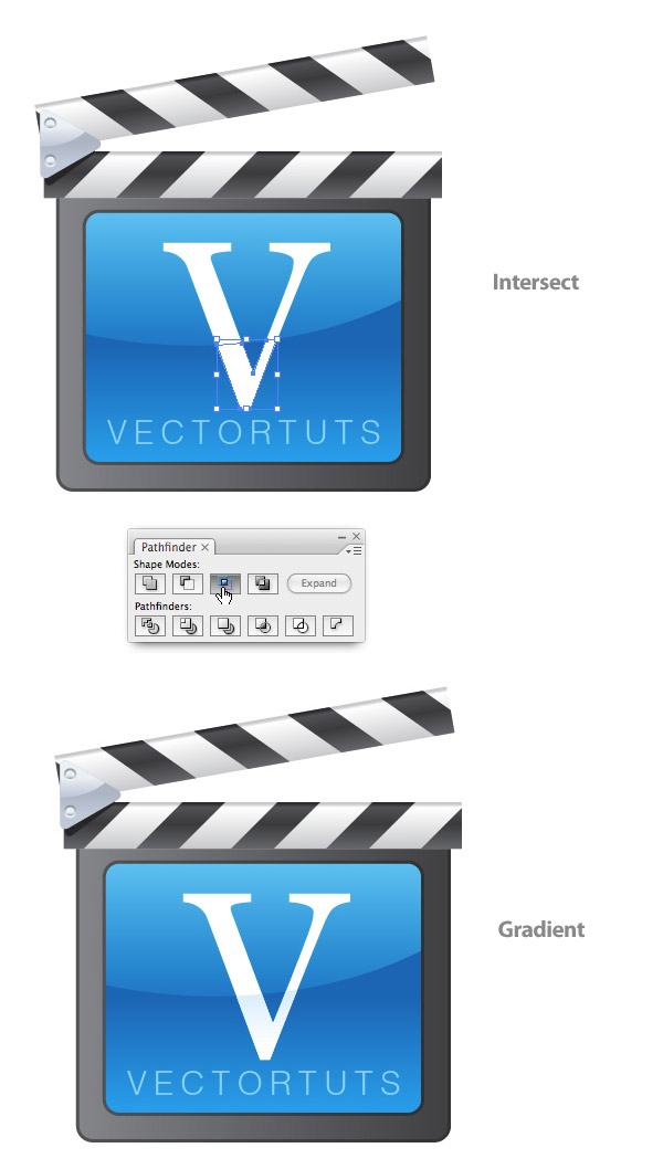 Create a Vector Film Slate Icon