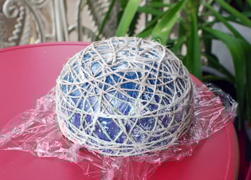 the red thread string bowl Step 6