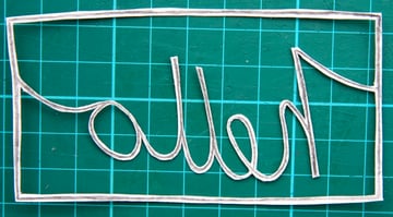 paper cutting fundamentals back view