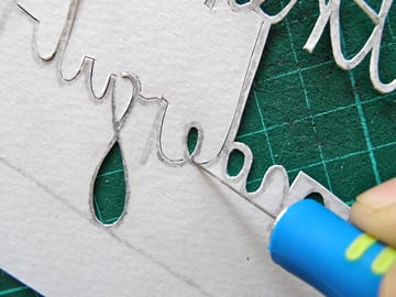 papercutting tricky letters e 7