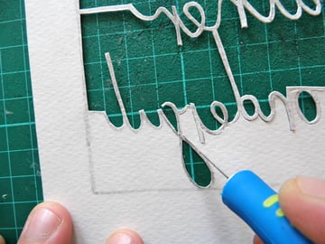 papercutting tricky letters f 2