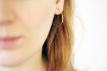 heptagon earring
