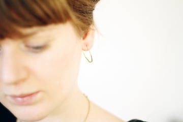 heptagon earrings