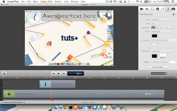 Adjusting the text appearance 
