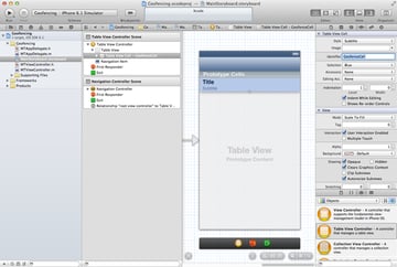 Geofencing with Core Location: Configuring the Table View's Prototype Cell - Figure 6