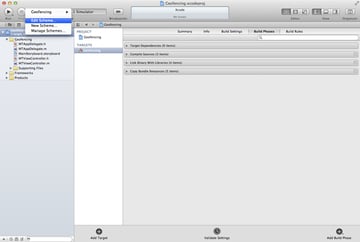 Geofencing with Core Location: Editing the Active Scheme - Figure 7