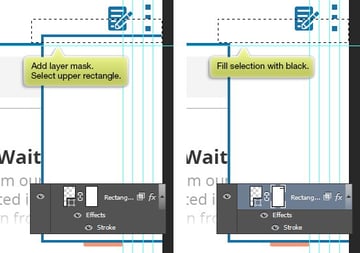 hide top part of the rectangle