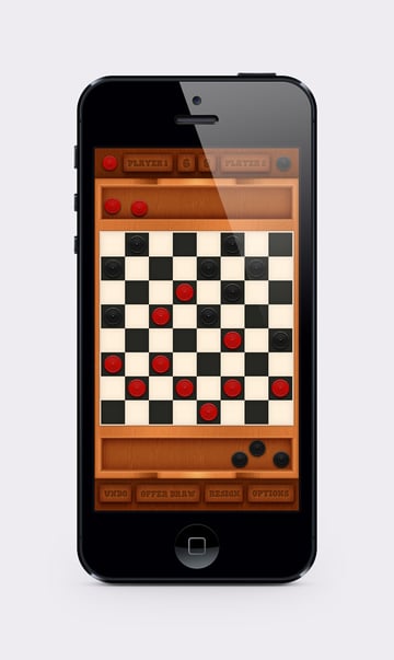 Checkers Mobile Game Interface