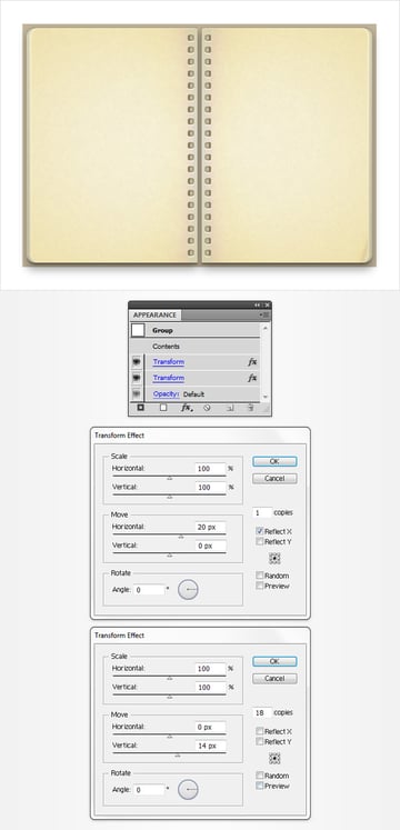 Vintage Notebook Illustration