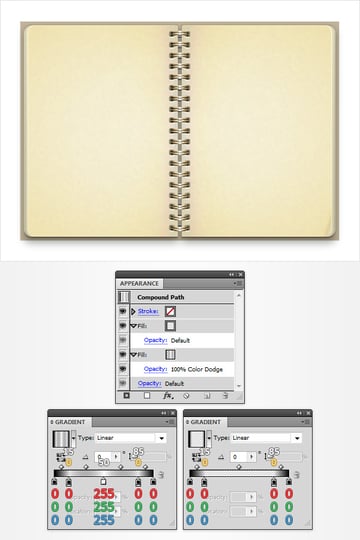 Vintage Notebook Illustration