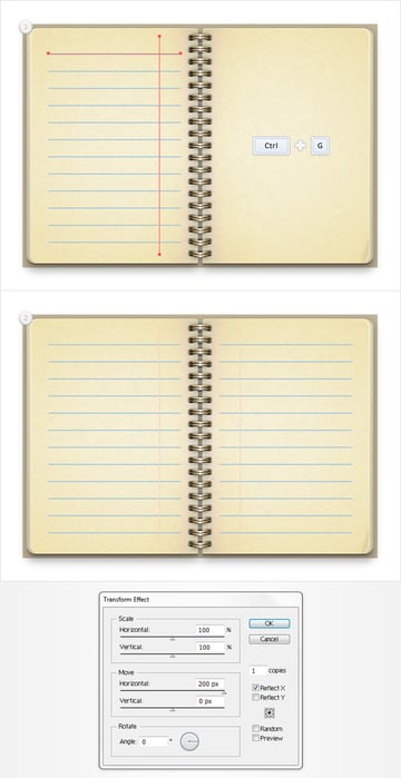 Vintage Notebook Illustration