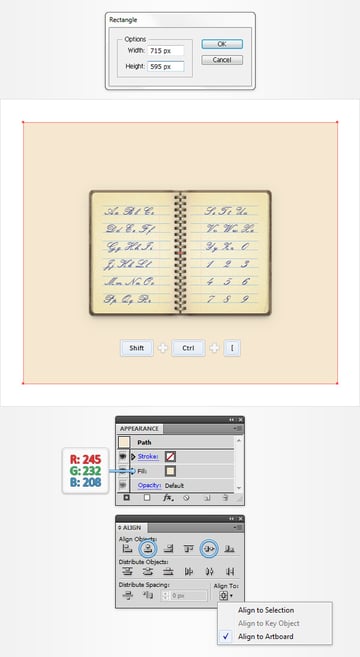Vintage Notebook Illustration