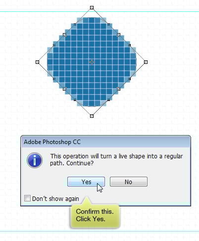 Turn live shape into regular path
