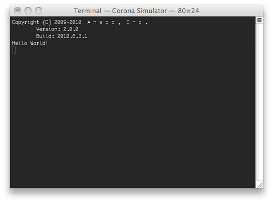 Beginning Corona Development