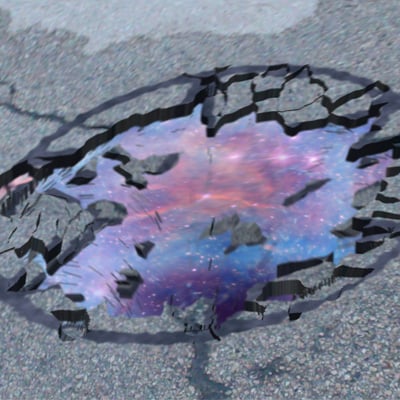 Create a Portal Below Crumbling Pavement