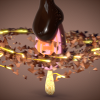 Creating an Ice Cream Bar Animation with Maya, RealFlow And AE - Part 3