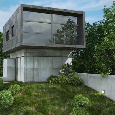 Cgtuts+ Workshop #49 Modern Hill House