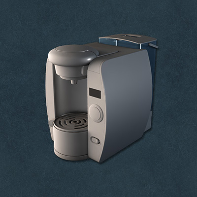 Advanced Poly Modeling - Tassimo T-65 Home Brewing Station: Part 3