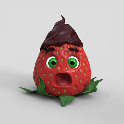 Create a Stylized Strawberry Character With ZBrush and Keyshot