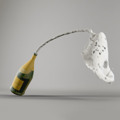 Simulate a Champagne Bottle Pop with Realflow