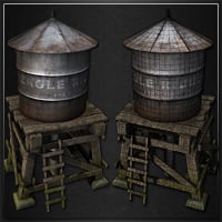 Modelado y texturizado de una torre de agua en 3ds Max: Parte 2