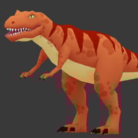 Modelado, mapeo UV y texturización de un T-rex low poly (Pocos polígonos) en Blender: Parte 2