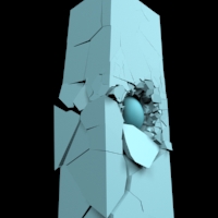 Breaking Objects in 3D Studio Max using PullDownIt