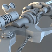 Erstellen eines von Steampunk inspirierten Lichtschwerts in 3ds Max, Teil 1