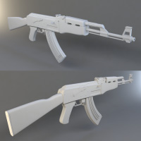 High-Poly-Waffenerstellung: Modellierung der AK-47 in 3D Studio Max, Teil 1