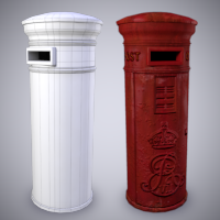 Creating an Old Weathered Low Poly Post Box in Maya: Part 1