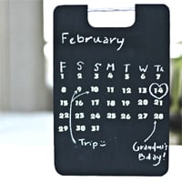Make Your Own Perpetual Calendar With Blackboard Paint