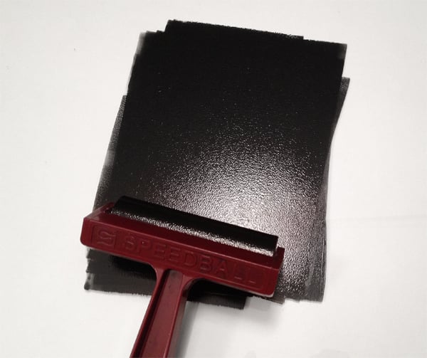 roll out the ink with your brayer