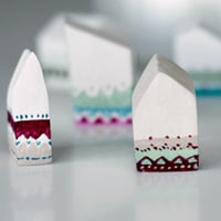 Make a Hand-Painted Village of Miniature Houses 