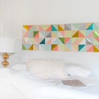 Create a Gorgeous Geometric Paper Patchwork for Your Wall