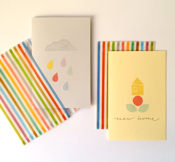 the red thread stamping - cards