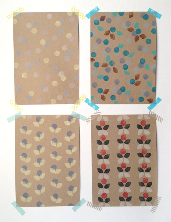 the red thread stamping - patterns