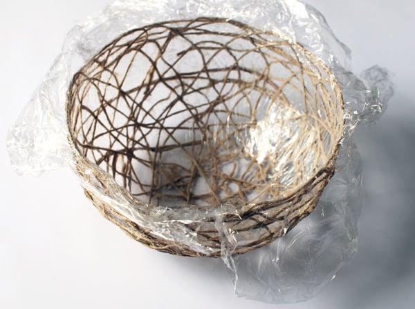 the red thread string bowl Step 8