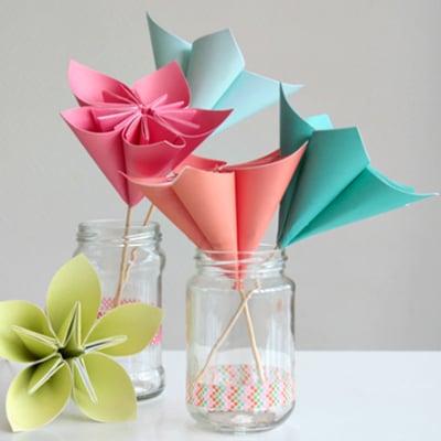 Make a Bouquet of Beautiful Paper Flowers for Mother's Day