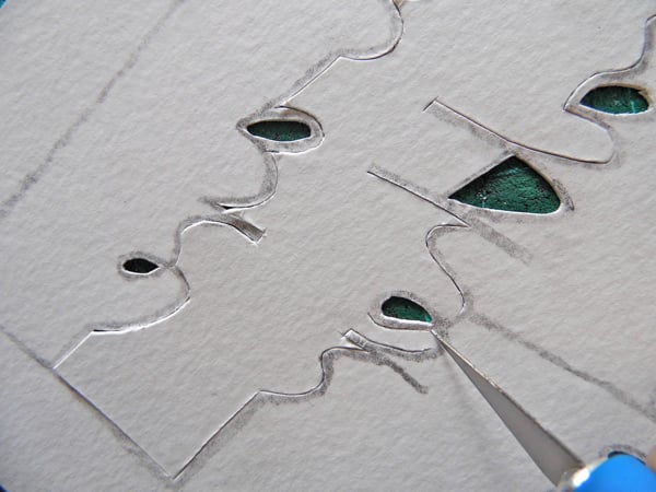 papercutting tricky letters e 2