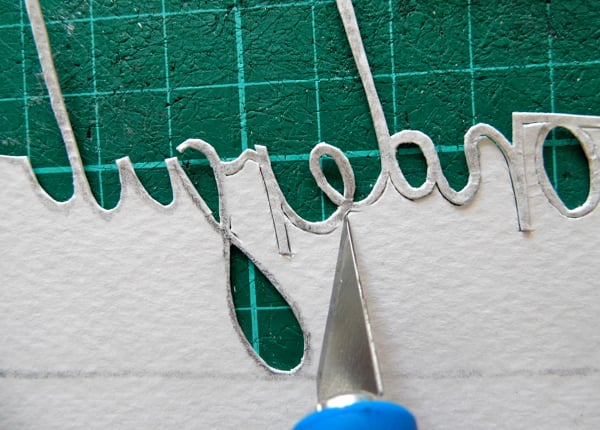 papercutting tricky letters e 8