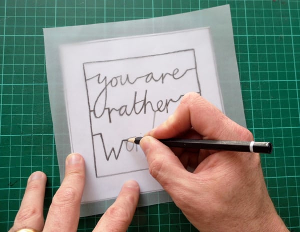 papercutting tricky letters tracing