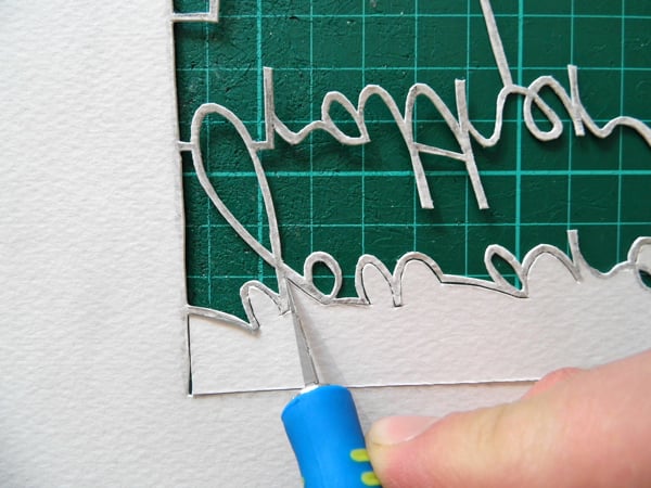 papercutting tricky letters y 4