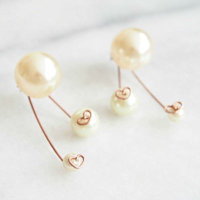 Make Copper and Pearl Earrings for Valentine’s Day