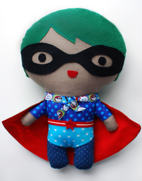 Create Your Own Superhero Softie Tutorial and Pattern