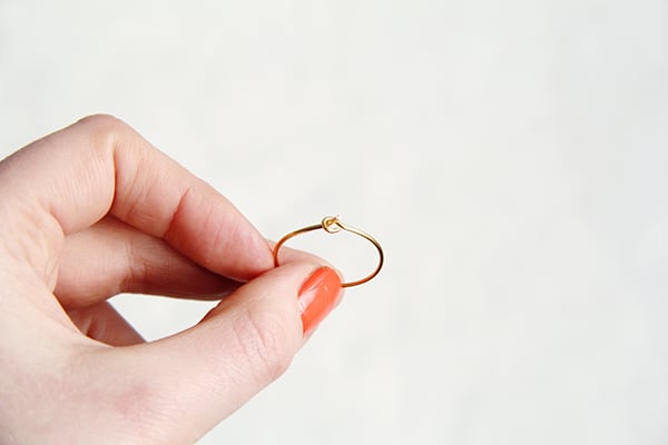 hoop earring circle hoop close up
