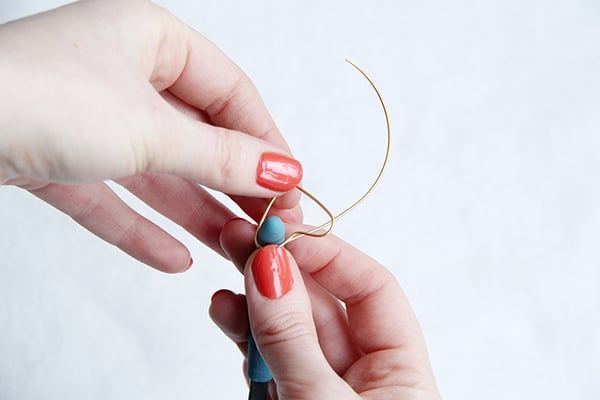 hoop earring heart finish shape