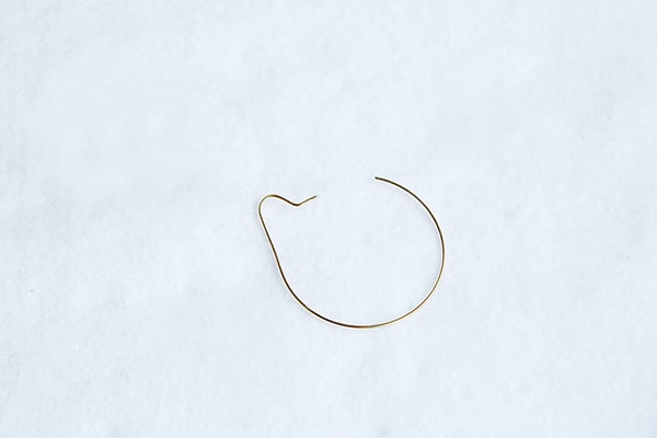 hoop earring heart half